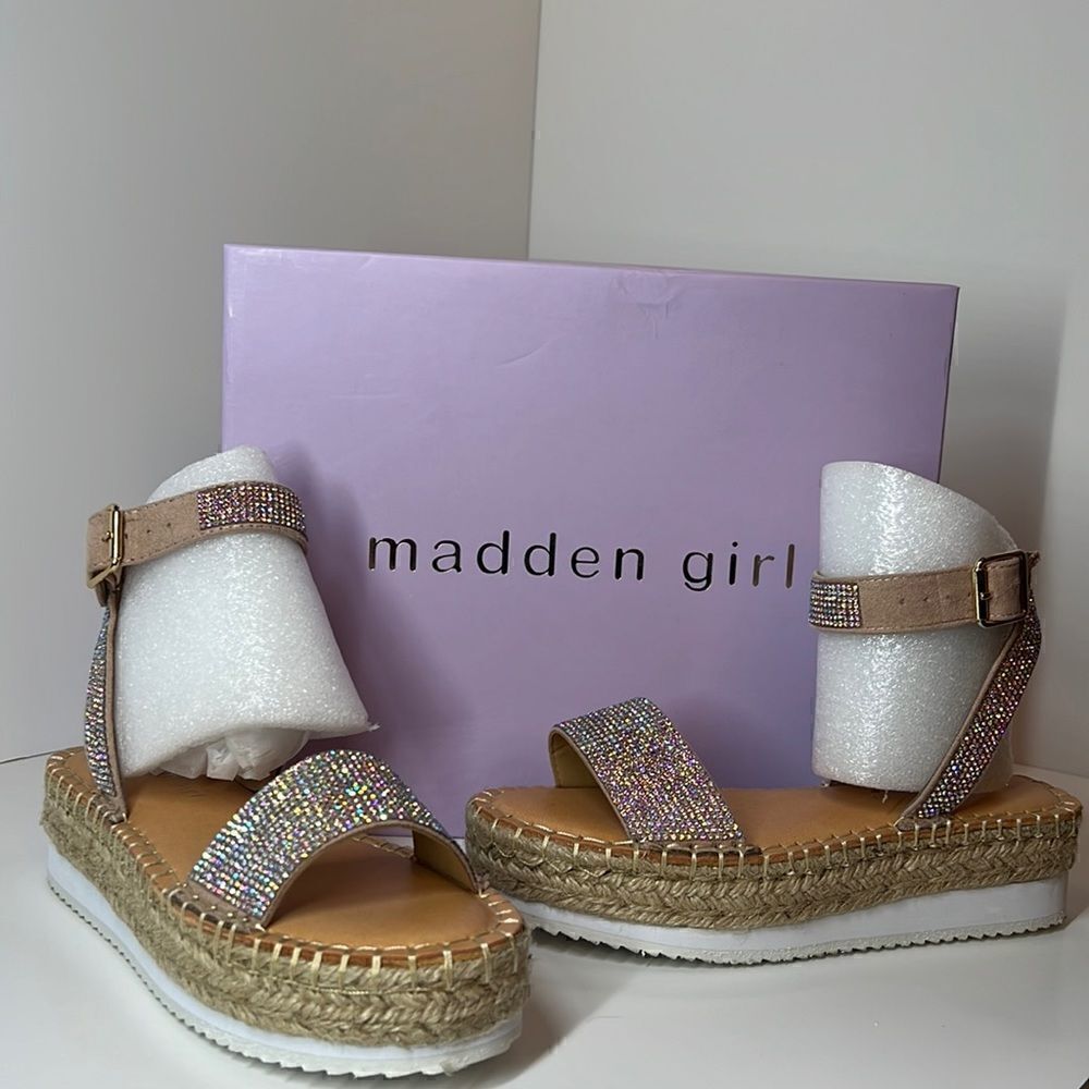 Madden Girl Blossom Blush Multi Sandals size 5.5
